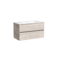 Тумба подвесная SANCOS Urban 890х450х550, c двумя ящиками оснащенными доводчиками, дуб галифакс натуральный , арт. UR90EG