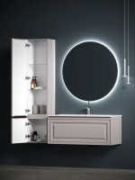 Шкаф-пенал SANCOS Very подвесной левый, Doha Soft , 350х300х1600 мм, арт. PVR35LSM