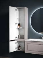 Шкаф-пенал SANCOS Very подвесной левый, Doha Soft , 350х300х1600 мм, арт. PVR35LSM