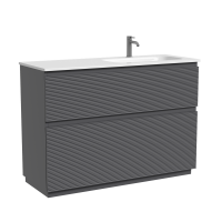 Тумба напольная SANCOS Folk Floor правая 1190х445х850, c двумя ящиками оснащенными доводчиками, Grey soft, арт.FL120FRGS