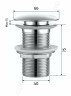 Донный клапан Gid без перелива G100 73301K золото 7x7x10