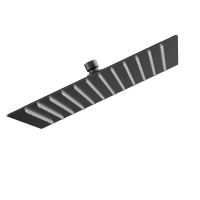 AQM8607MB Верхний душ 300х300мм, нерж. сталь, черный матовый