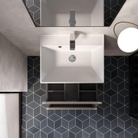 AQM900160BG &quot;S1&quot; тумба под умывальник подвесная 60 см., цвет бежевый.