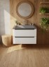 Раковина для ванной Uperwood Geo 80 см, графит