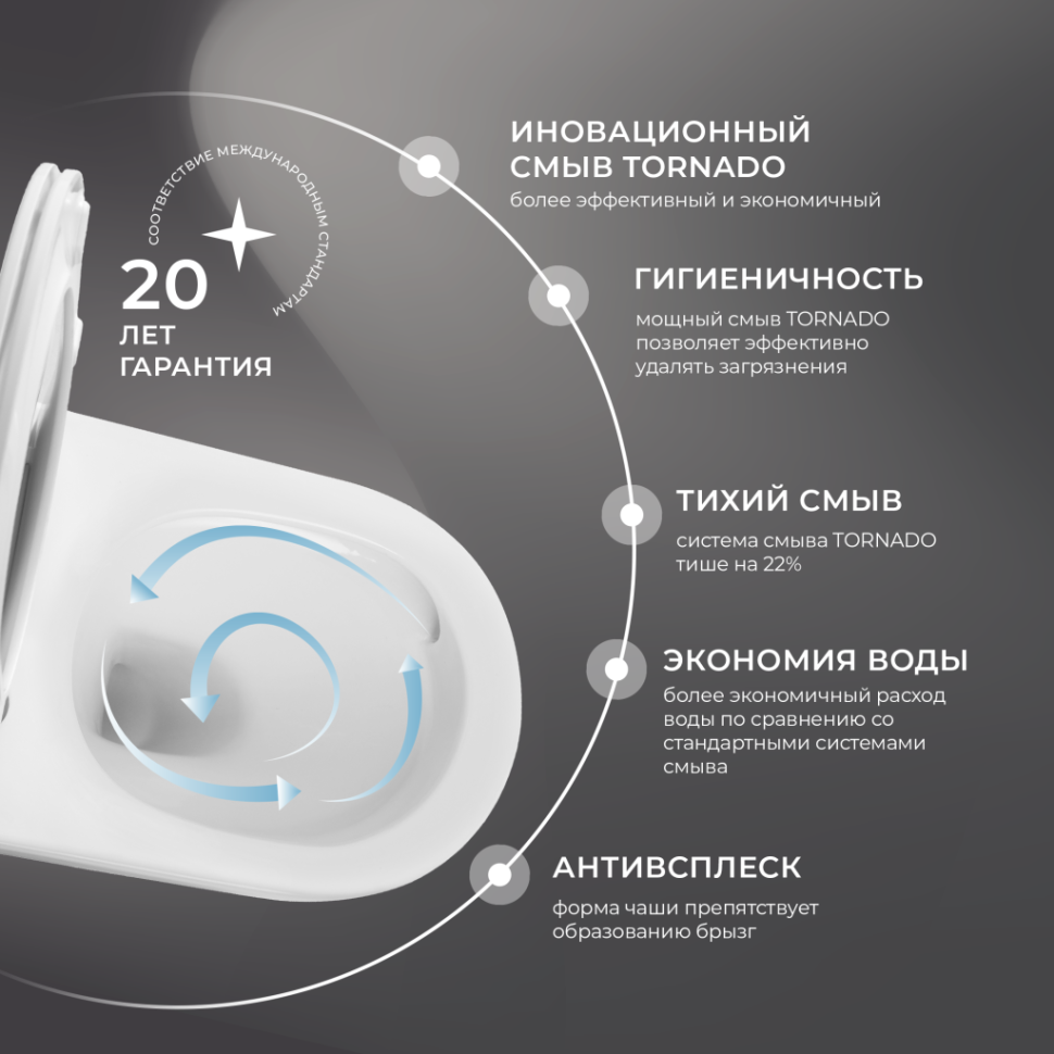 Унитаз подвесной IBERICA BLANCA TOLEDO ALTO Rimless белый (IB.TLA.231.1B1)