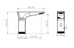 Сенсорный смеситель для раковины BelBagno KRAFT-ELV-CRM