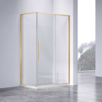 Душевой уголок Slim-N VSR-4SN8013CLG, 1300*800, брашированное золото, стекло прозрачное