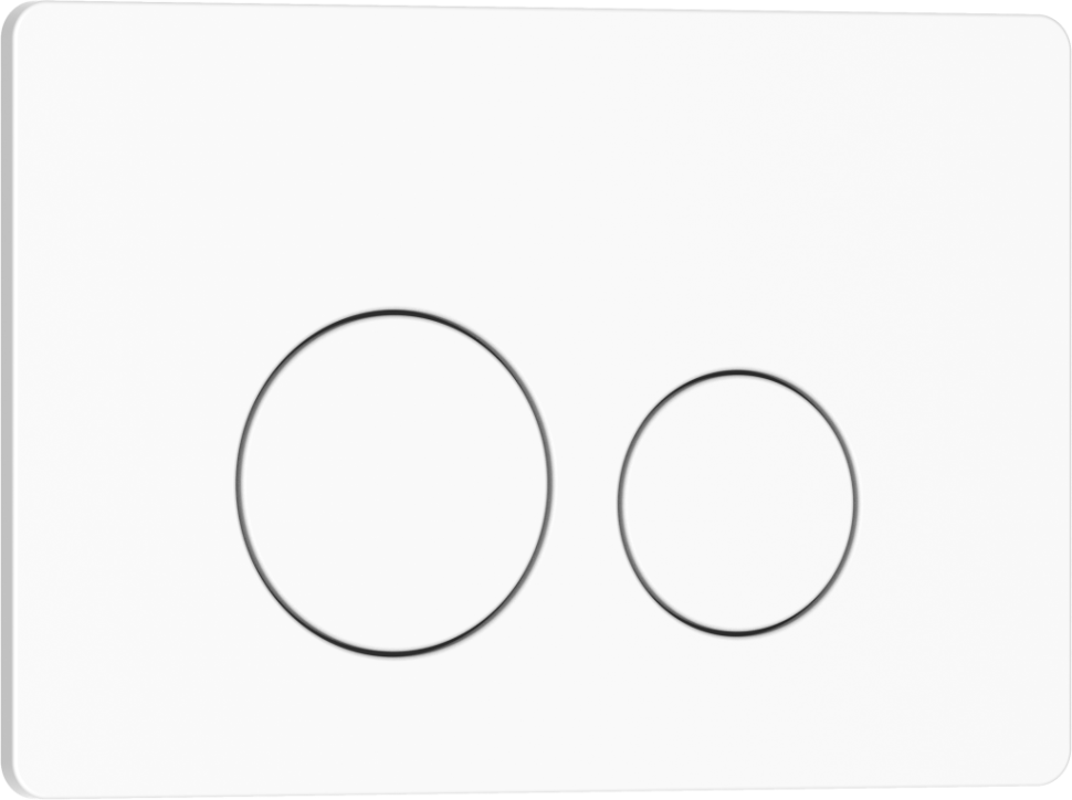 Комплект 2в1 IBERICA BLANCA инсталляция SILENCIO MINI, кнопка смыва INOX-O белый матовый (IB.001M.811)