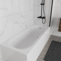 Ванна акриловая Vincea VBT-2B170-LG с ножками 1700*700*480, пристенная, цвет белый