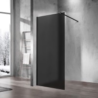 Душевая перегородка Walk-In VSW-1H900GFB, 900*2000, черный матовый, стекло матовое тонированное