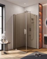 Душевой уголок CEZARES SLIDER-AH-1-90-70/80-BR-Cr