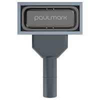 Перелив овальный с логотипом, PM24-GM, вороненая сталь, Paulmark