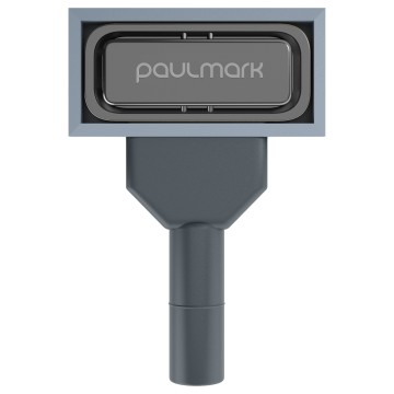 Перелив овальный с логотипом, PM24-GM, вороненая сталь, Paulmark