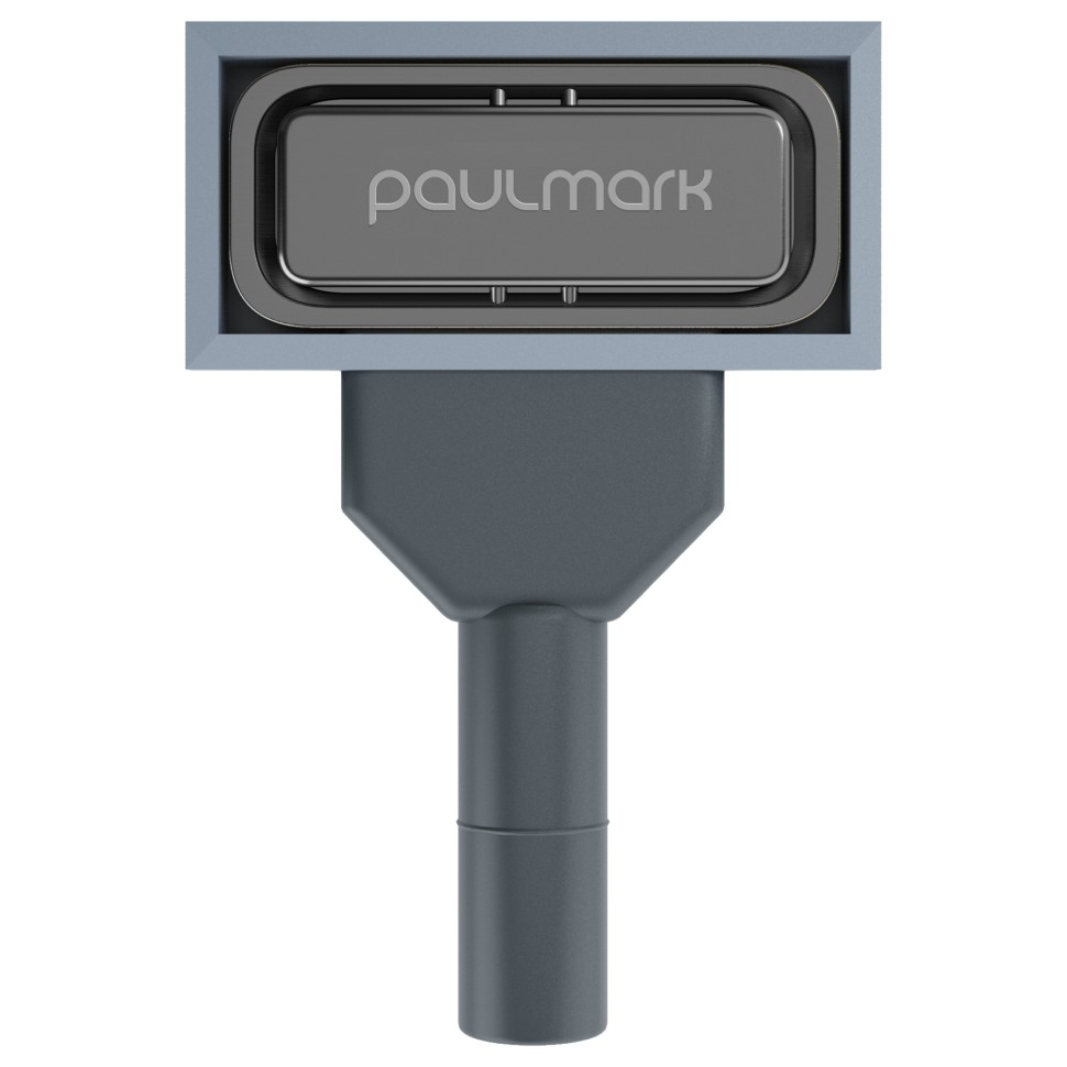 Перелив овальный с логотипом, PM24-GM, вороненая сталь, Paulmark