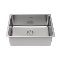 Мойка YUNI 54 UNI, нерж. сталь, YU54-BS, брашированная нерж. сталь, 540х440мм, Paulmark