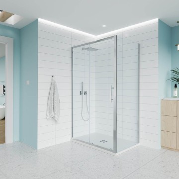 Душевой угол Veconi Evo 100SP CH 1800х1200x1950, хром, прозрачное стекло