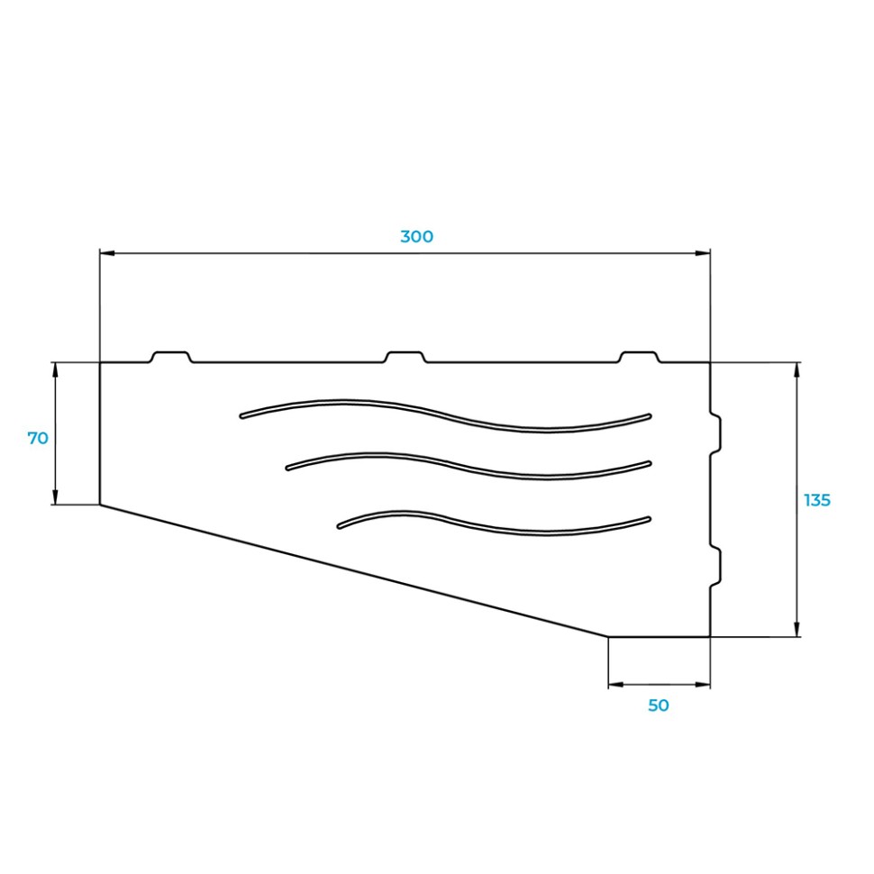 Полка для ванной RGW MT-01W
