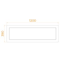 Экран для душевого поддона RGW NА/CL-S (фронтальный 120)