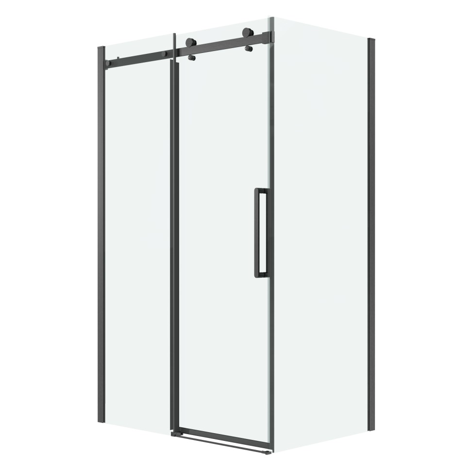 Душевое ограждение Grossman Classic 100.K33.04.110.42.00-200.K33.04.80.42.00 (110х80х195) раздвижная,графит сатин,стекло прозрачное,2 места