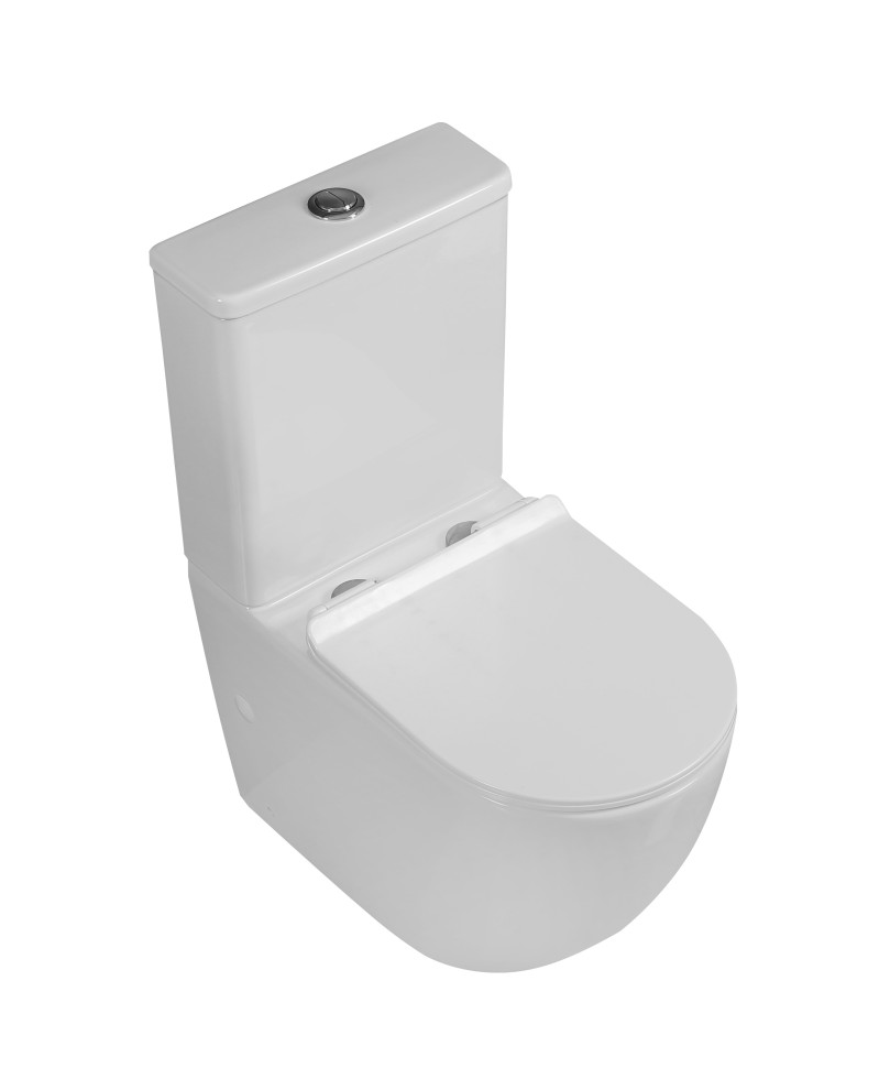 Унитаз-компакт MILLEAU Ferme MYL2055GW с микролифтом (белый глянец)