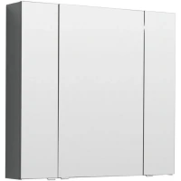 Зеркало-шкаф Aquanet Алвита 90 серый антрацит