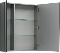 Зеркало-шкаф Aquanet Алвита 90 серый антрацит