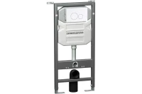 Система инсталляции для унитазов CERAMICANOVA Envision с кнопкой смыва Round цвет белый и креплениями, арт. CN1001W