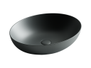 Умывальник чаша накладная овальная (цвет Темный Антрацит Матовый) Element 520x395x130мм
