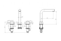 Смеситель ABBER Emotion 316 AF8808BRG для раковины, брашированное розовое золото