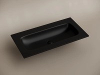 Раковина накладная мебельная CERAMICANOVA Grace прямоугольная 910x457x137 без отверстия под смеситель 910*457*137 цвет черный матовый CN7019MBwx