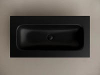 Раковина накладная мебельная CERAMICANOVA Grace прямоугольная 910x457x137 без отверстия под смеситель 910*457*137 цвет черный матовый CN7019MBwx
