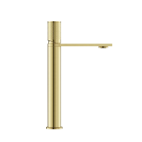 Смеситель для раковины высокий SANCOS Nexus, брашированное золото, PVD покрытие, арт. SC9012BG