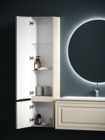 Шкаф-пенал SANCOS Very подвесной левый, Beige Soft , 350х300х1600 мм, арт. PVR35LCE