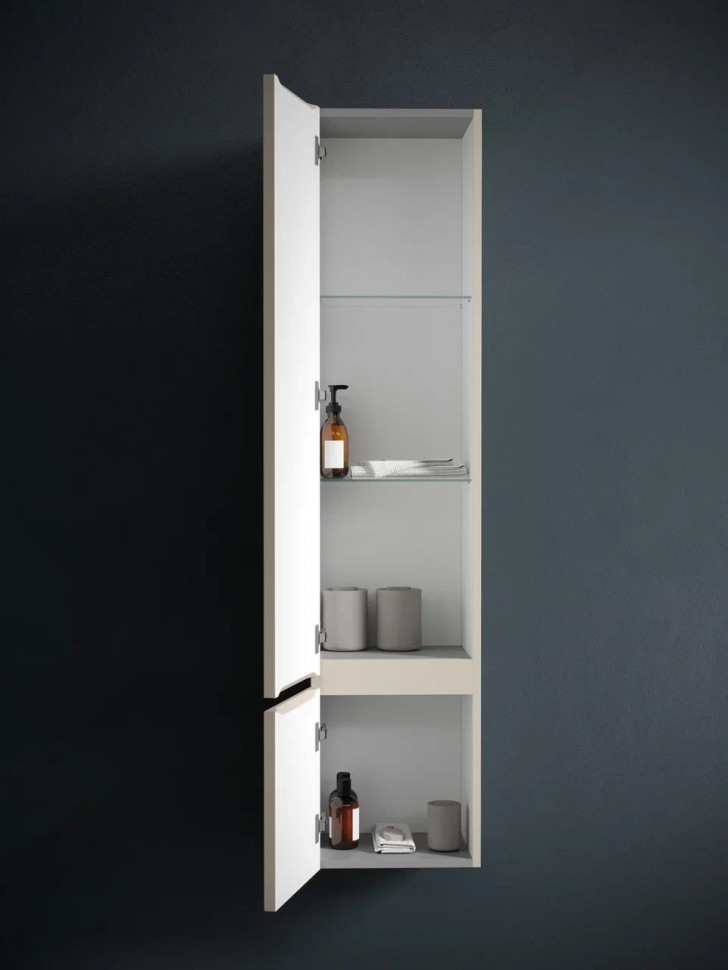 Шкаф-пенал SANCOS Very подвесной левый, Beige Soft , 350х300х1600 мм, арт. PVR35LCE