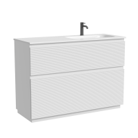 Тумба напольная SANCOS Folk Floor правая 1190х445х850, c двумя ящиками оснащенными доводчиками, Bianco, арт.FL120FRW