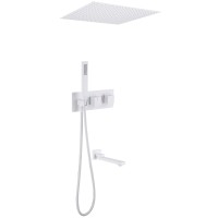 ΠΡΡΠ΅Π²Π°Ρ ΡΠΈΡΡΠ΅ΠΌΠ° ABBER Daheim AF8254W ΡΠΊΡΡΡΠΎΠ³ΠΎ ΠΌΠΎΠ½ΡΠ°ΠΆΠ° Ρ ΠΈΠ·Π»ΠΈΠ²ΠΎΠΌ, ΡΠ΅ΡΠΌΠΎΡΡΠ°Ρ, Π±Π΅Π»Π°Ρ ΠΌΠ°ΡΠΎΠ²Π°Ρ