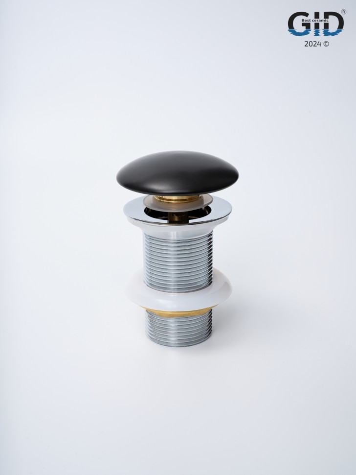 Донный клапан Gid без перелива Blm100 74402K черный матовый 7x7x10