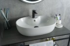 Раковина Gid N9163 51127 накладная белая 59x41x16