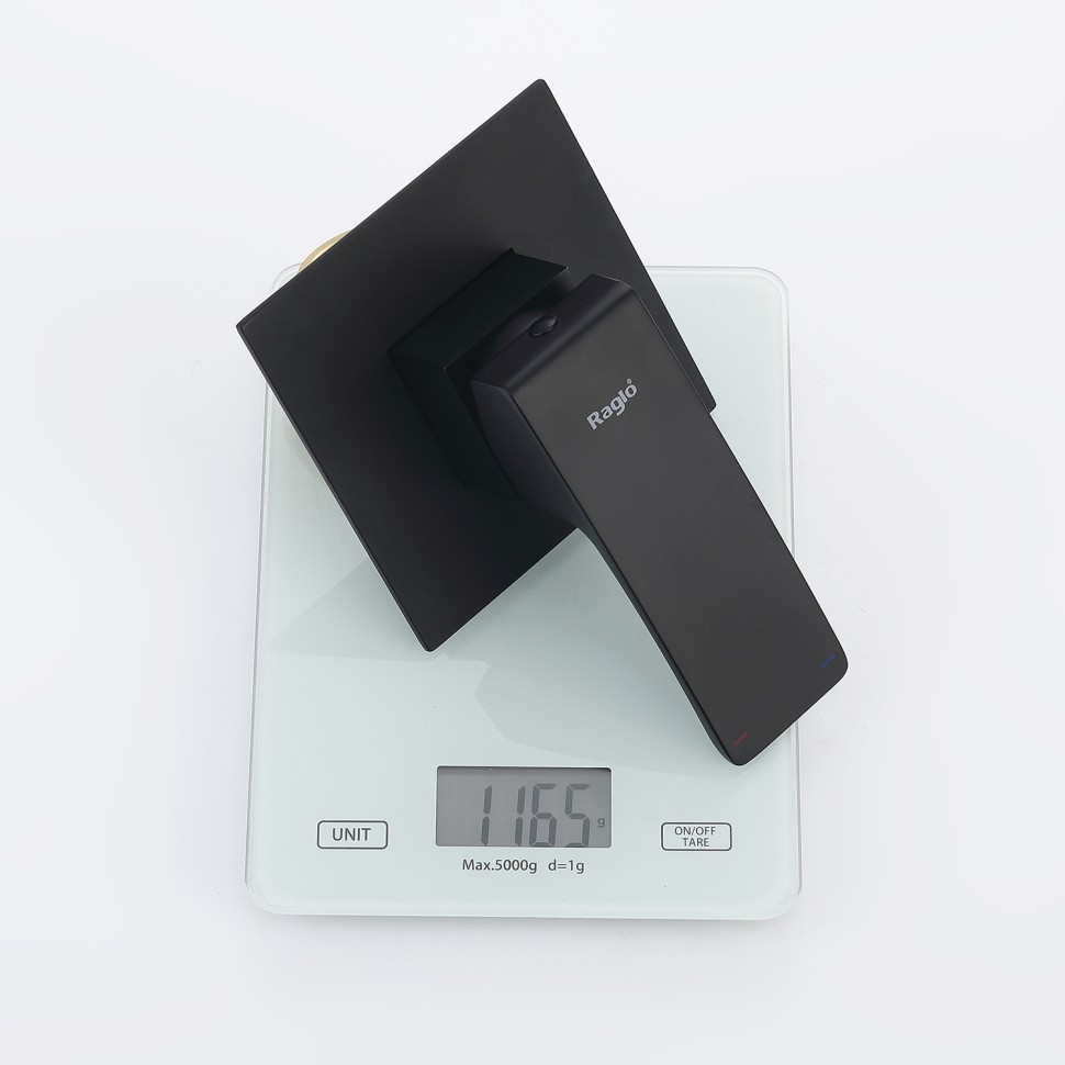 Смеситель Raglo с гигиеническим душем встраиваемый черный