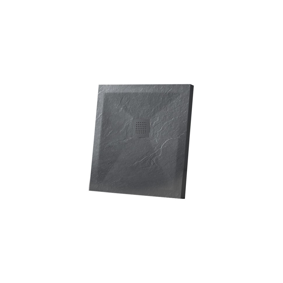 Поддон для душа из искусственного камня VST-4SR9090A, 900*900*25, антрацит