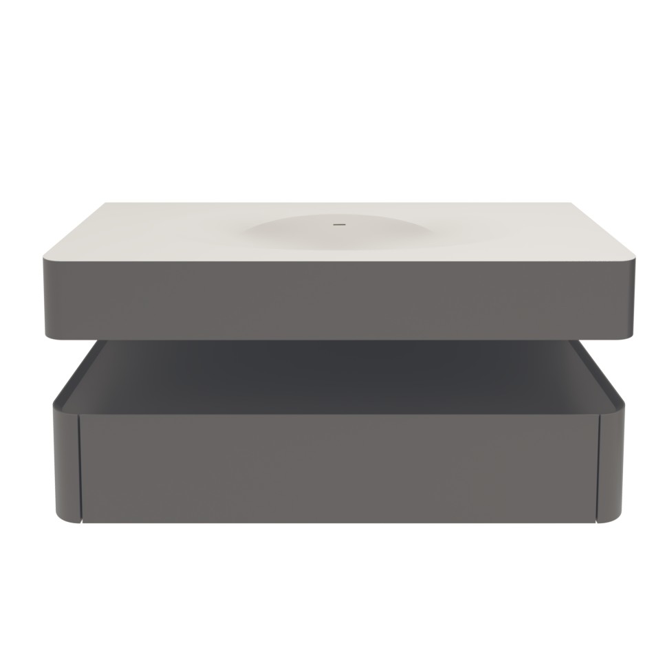 База под раковину Vincea  Caprise 1200 подвесная, 1 выкатной ящик soft close, серый матовый