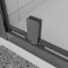 Душевая дверь Veconi Ottimo P30 GR, 900x1900, графит брашинг, стекло прозрачное