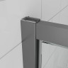 Душевая дверь Veconi Ottimo P30 GR, 900x1900, графит брашинг, стекло прозрачное