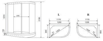 Timo eco TE-0702 R душевая кабина 120*80*218