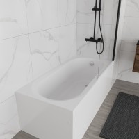 Ванна акриловая Vincea VBT-2B150-FR с каркасом 1500*700*480, пристенная, цвет белый