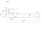 AQM8303CR Излив встраиваемый поворотный, хром