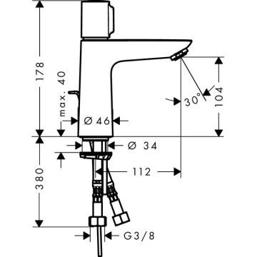 Смеситель для раковин Hansgrohe Talis S хром (71750000)