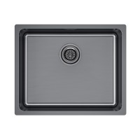 Мойка YUNI 54 UNI, нерж. сталь, YU54-GM, вороненая сталь, 540х440мм, Paulmark