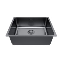 Мойка YUNI 54 UNI, нерж. сталь, YU54-GM, вороненая сталь, 540х440мм, Paulmark