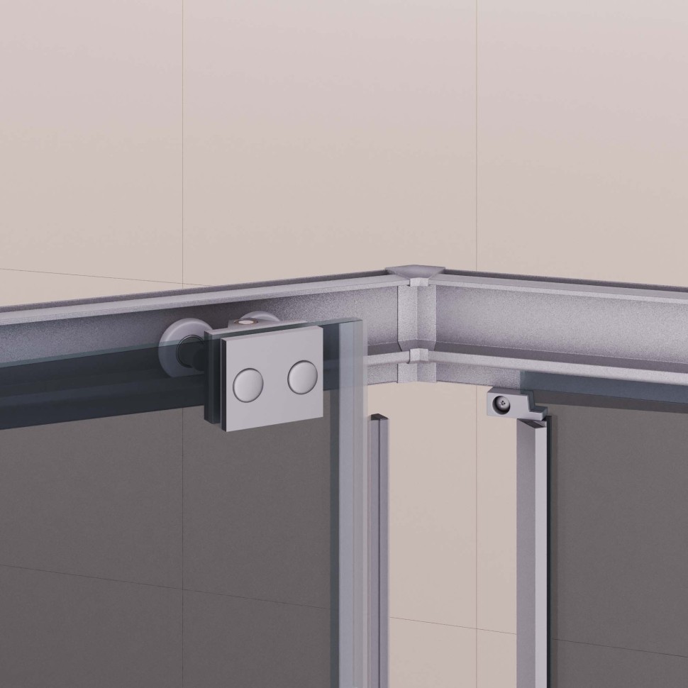 Душевой уголок стекло 6 мм, пятиугольный, форма трапеция, раздвижная дверь, RGW PA-86S NEW 1000x1200 (38088602-311N)